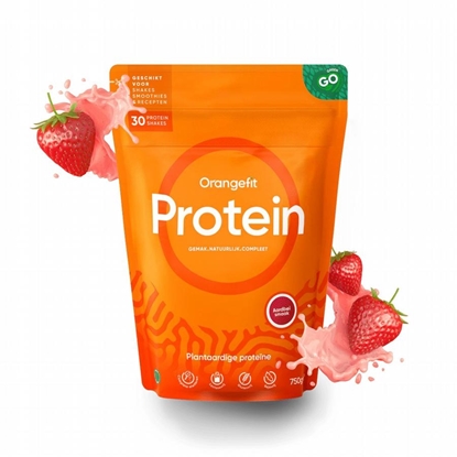 ORANGEFIT GREEN PROTEIN AARDBEI 750GR